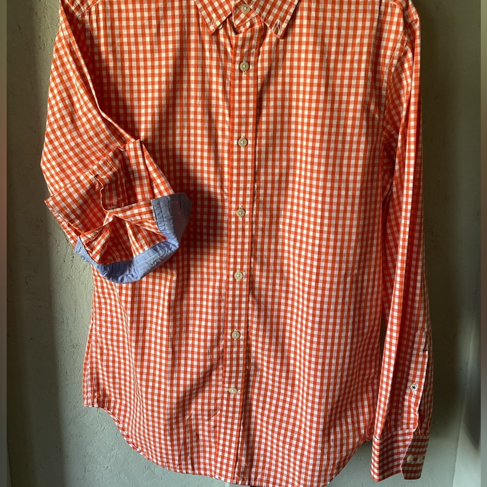 Orange Banana Republic Gingham Men’s Button Down